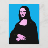 Mona Lisa Pop Art  Briefkaart (Voorkant)