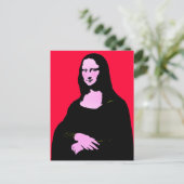 Mona Lisa Pop Art Briefkaart (Staand voorkant)