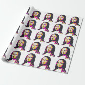 MONA LISA POP ART  CADEAUPAPIER (Uitgerold)