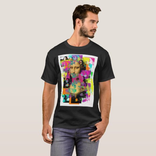 Mona Lisa Pop Art Classic T-Shirt (Voorkant volledig)