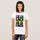 Mona Lisa - Pop Art stijl T-shirt (Voorkant volledig)