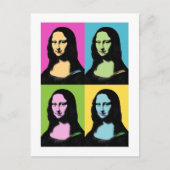 Mona Lisa - Pop Art Style Briefkaart (Voorkant)