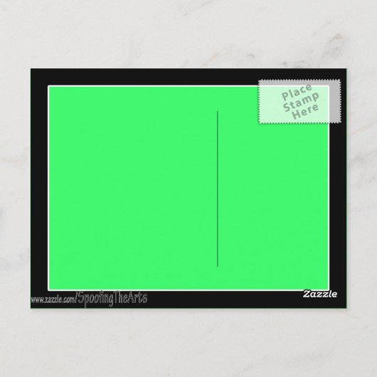 Mona Lisa Pop Art Style Briefkaart (Achterkant)