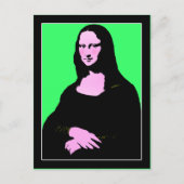Mona Lisa Pop Art Style Briefkaart (Voorkant)