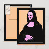 Mona Lisa Pop Art Style Briefkaart (Voorkant / Achterkant)