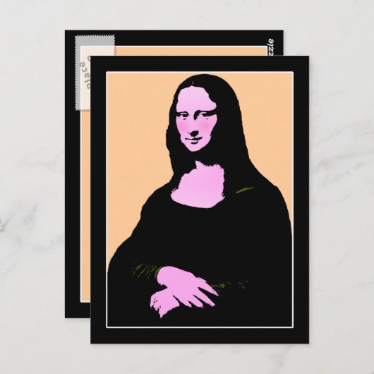 Mona Lisa Pop Art Style Briefkaart (Voorkant / Achterkant)