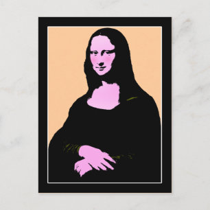 Mona Lisa Pop Art Style Briefkaart