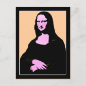 Mona Lisa Pop Art Style Briefkaart (Voorkant)