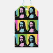 Mona Lisa - pop Art Style Cadeaulabel (Voorkant)