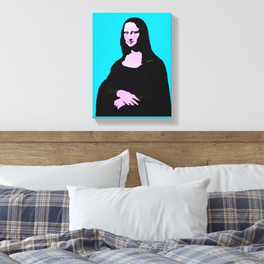 Mona Lisa Pop Art Style Canvas Afdruk (Insitu (Slaapkamer))