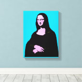 Mona Lisa Pop Art Style Canvas Afdruk (Insitu (Houten vloer))