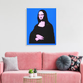 Mona Lisa Pop Art Style Canvas Afdruk (Insitu (Woonkamer))