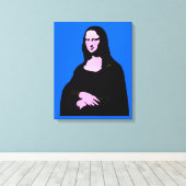 Mona Lisa Pop Art Style Canvas Afdruk (Insitu (Houten vloer))