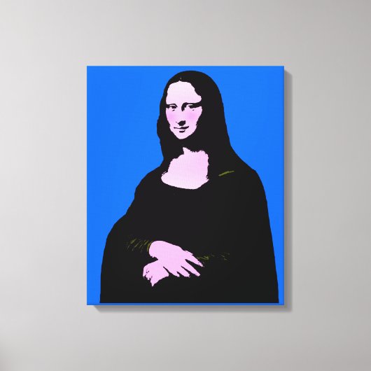 Mona Lisa Pop Art Style Canvas Afdruk (Voorkant)