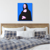 Mona Lisa Pop Art Style Canvas Afdruk (Insitu (Slaapkamer))