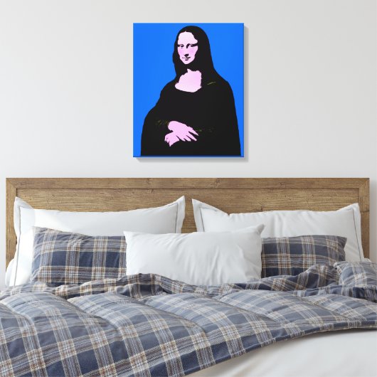 Mona Lisa Pop Art Style Canvas Afdruk (Insitu (Slaapkamer))