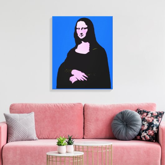 Mona Lisa Pop Art Style Canvas Afdruk (Insitu (Woonkamer))