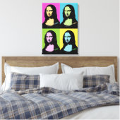 Mona Lisa - Pop Art Style Canvas Afdruk (Insitu (Slaapkamer))