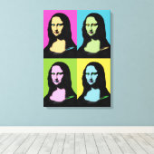 Mona Lisa - Pop Art Style Canvas Afdruk (Insitu (Houten vloer))