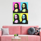 Mona Lisa - Pop Art Style Canvas Afdruk (Insitu (Woonkamer))