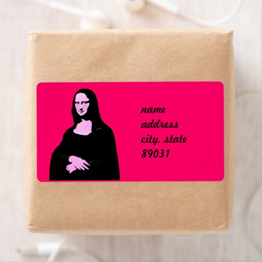 Mona Lisa Pop Art Style Etiket (Insitu)