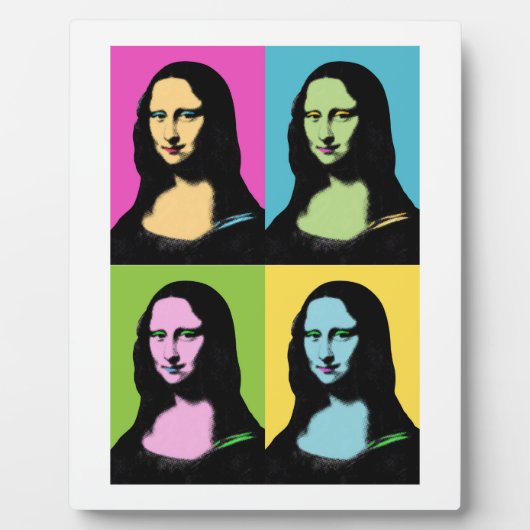 Mona Lisa - Pop Art Style Fotoplaat (Voorkant)