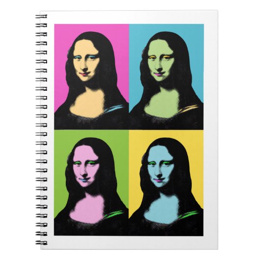 Mona Lisa - Pop Art Style Notitieboek (Voorkant)