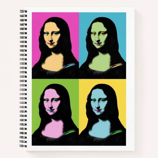 Mona Lisa - Pop Art Style Notitieboek (Voorkant)