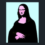 Mona Lisa Pop Art Style Poster<br><div class="desc">* Pop-Kunststijl van Mona Lisa portret. Beschikbaar in verschillende grootteopties. Verander ook de achtergrondkleur van deze! * Dit poster is beschikbaar in verschillende formaten en papiertypen. Gebruik de knop IT AANPASSEN om aan de slag te gaan. *****.Een herziening van de kunst van Leonardo da Vinci. (Mona Lisa) **** In de...</div>