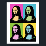 Mona Lisa - Pop Art Style Poster<br><div class="desc">Mona Lisa is gestileerd in Pop Art en haar beroemde glimlach is ook gekleurd. Voor Pop Kunst-liefhebbers. Met betrekking tot het schilderij Leonardo Da Vinci,  dit is Art Revisited!</div>