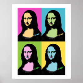 Mona Lisa - Pop Art Style Poster