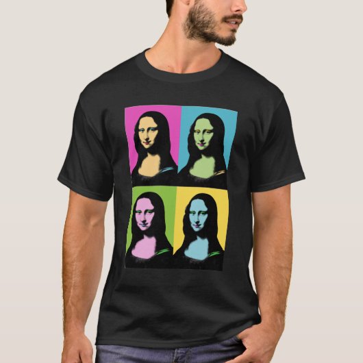 Mona Lisa - Pop Art Style T-shirt (Voorkant)