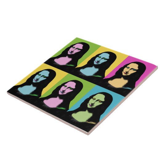 Mona Lisa - Pop Art Style Tegeltje (Zijkant)