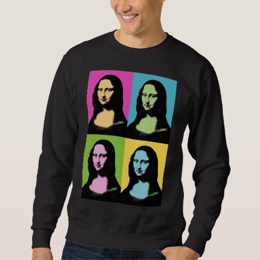 Mona Lisa - Pop Art Style Trui (Voorkant)