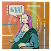 Mona Lisa pop art Tegeltje (Voorkant)