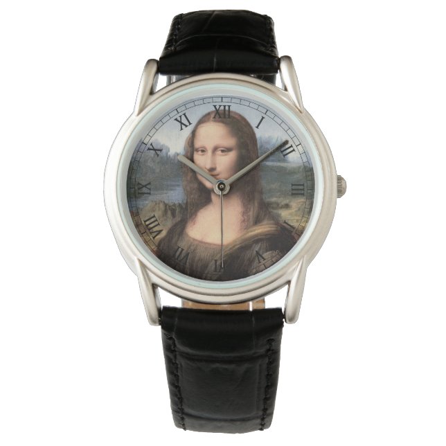 Mona Lisa Portrait Painting Horloge (Voorkant)