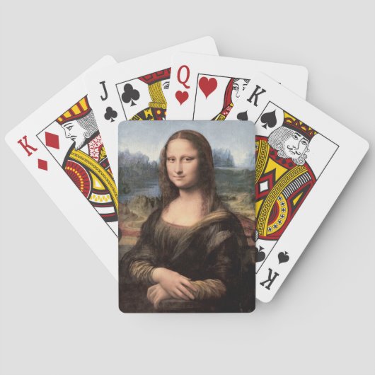 Mona Lisa Portrait Painting Pokerkaarten (Achterkant)