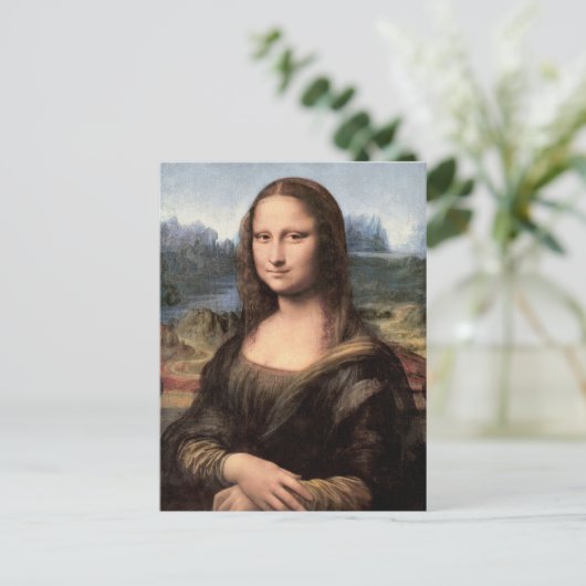 Mona Lisa Portrait / Schilderen Briefkaart (Staand voorkant)
