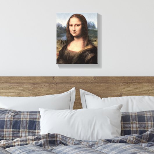 Mona Lisa Portrait / Schilderen Canvas Afdruk (Insitu (Slaapkamer))