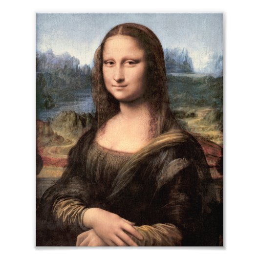 Mona Lisa Portrait / Schilderen Foto Afdruk (Voorkant)