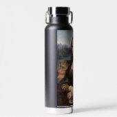 Mona Lisa Portrait Schilderen Naam Waterflesje toe Waterfles (Voorkant)