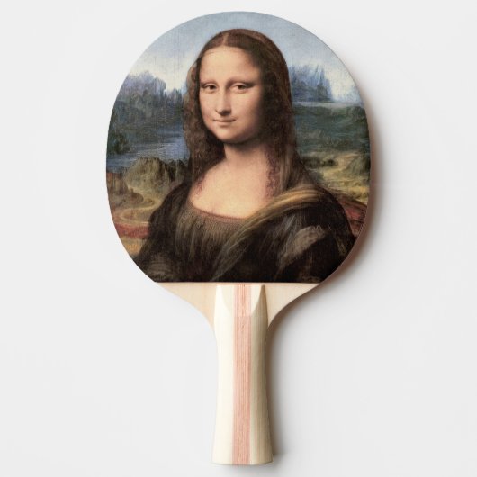 Mona Lisa Portrait / Schilderen Tafeltennisbatje (Voorkant)