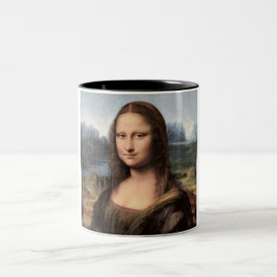 Mona Lisa Portrait / Schilderen Tweekleurige Koffiemok