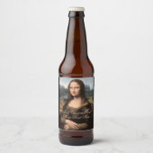 Mona Lisa Portrait voegt merknaam en jaar toe Bier Etiket (Voorkant)