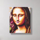 Mona Lisa Portret / schilderij Canvas Print (Voorkant)