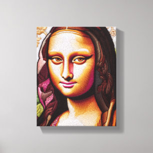 Mona Lisa Portret / schilderij Canvas Print