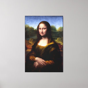 Mona Lisa (Portret van Lisa Gherardini) Canvas Afdruk