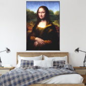Mona Lisa (Portret van Lisa Gherardini) Canvas Afdruk (Insitu (Slaapkamer))