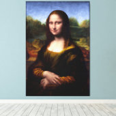 Mona Lisa (Portret van Lisa Gherardini) Canvas Afdruk (Insitu (Houten vloer))