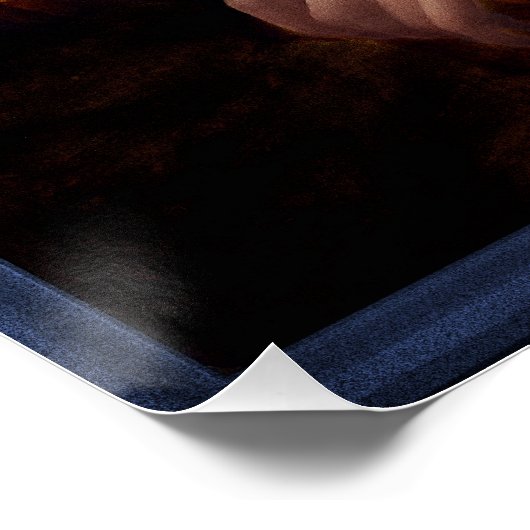 Mona Lisa (Portret van Lisa Gherardini) Perfect Poster (Hoek)